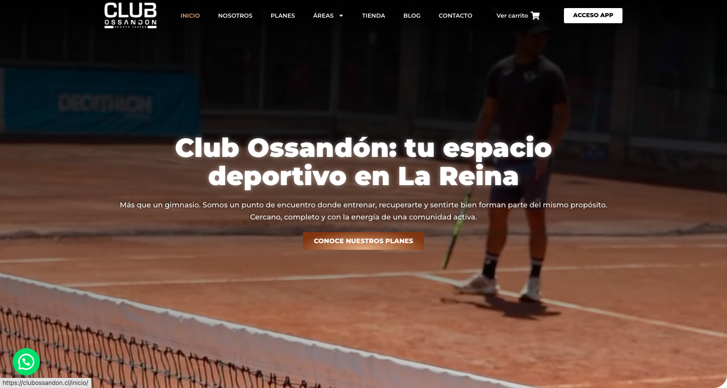 Página web Club Ossandón